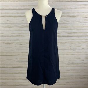 Lulu’s Navy Blue Trapeze Dress